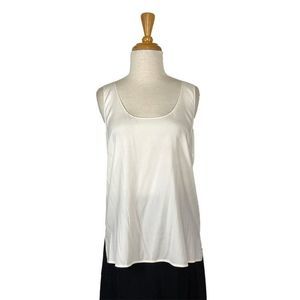 Vince creamy white silk tank Top